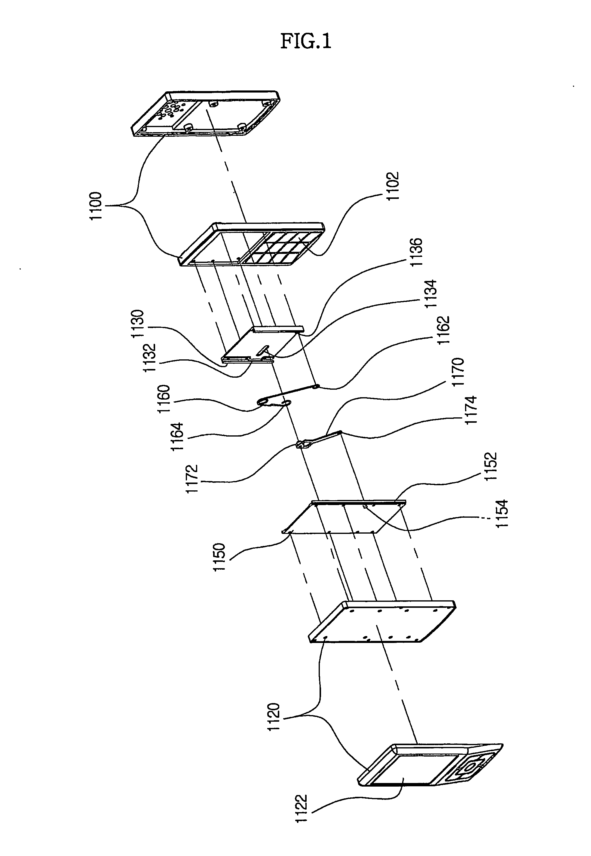 Sliding opening and closing device and a portalbe terminal having the same