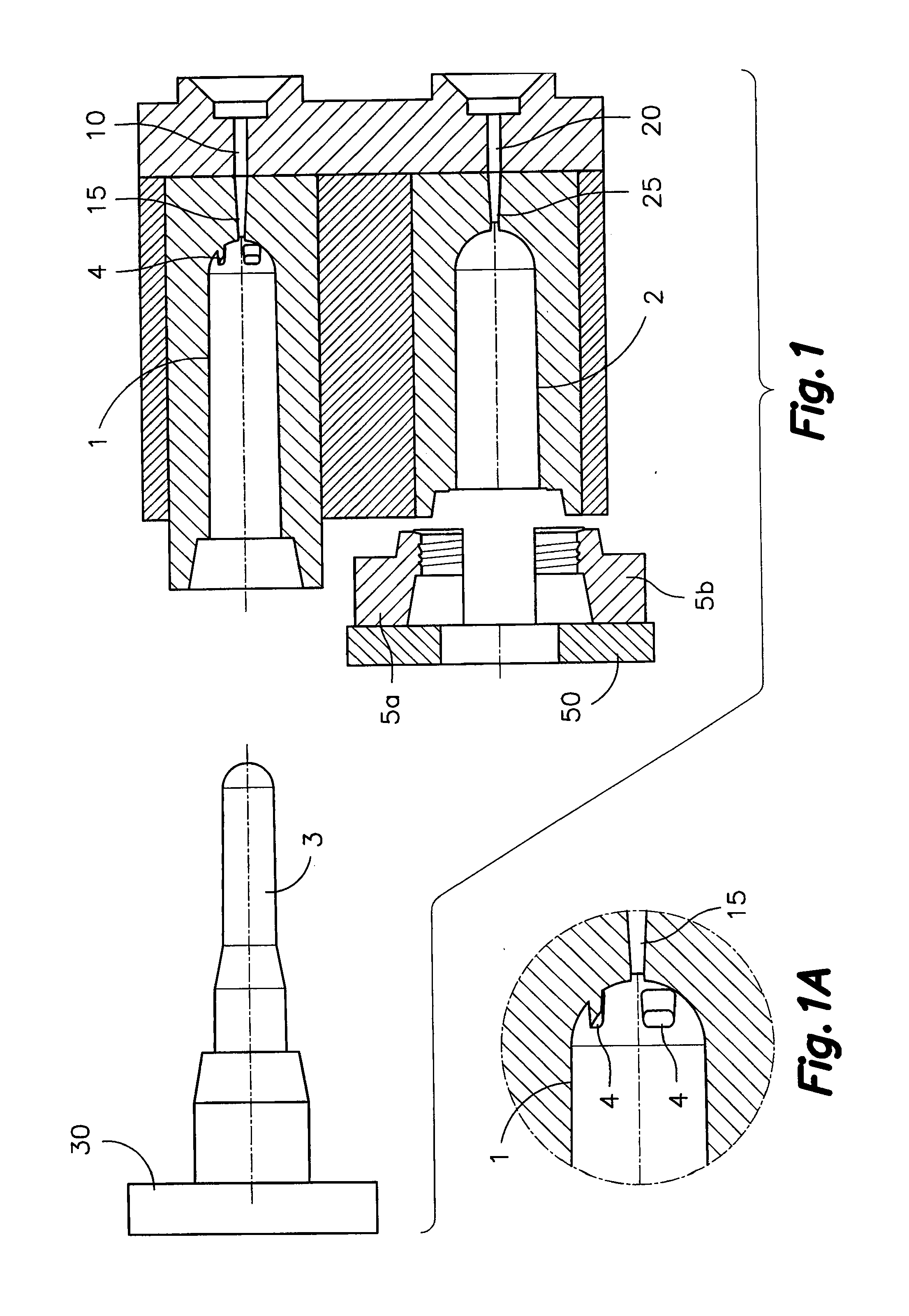 Mold and method for manufacturing two-layered preforms by injection overmolding, and two-layered preform