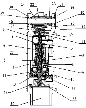 Elastically-driven power type bionic knee joint