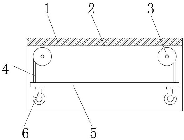 Wet joint post-cast strip multifunctional four-wheel trolley working platform