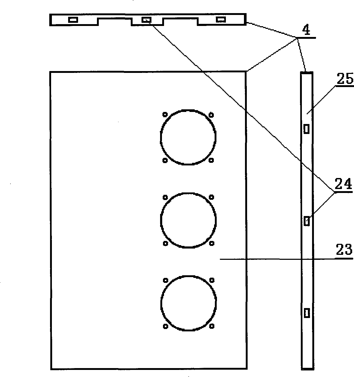 Method for manufacturing split mounting type regulator cubicle and components thereof