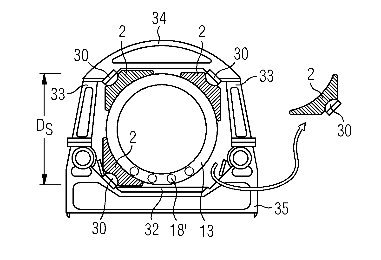 Wind turbine main bearing