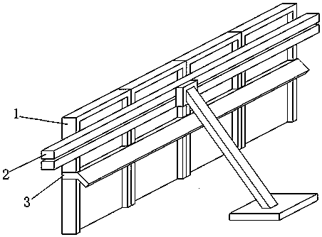 Construction method adopting aluminum formworks