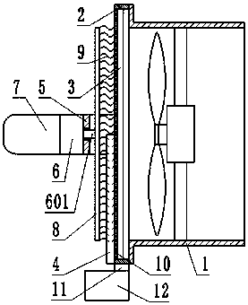 Environment-friendly dust removal device used for textile workshop