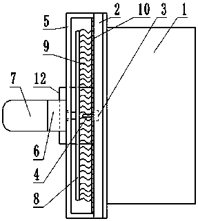 Environment-friendly dust removal device used for textile workshop