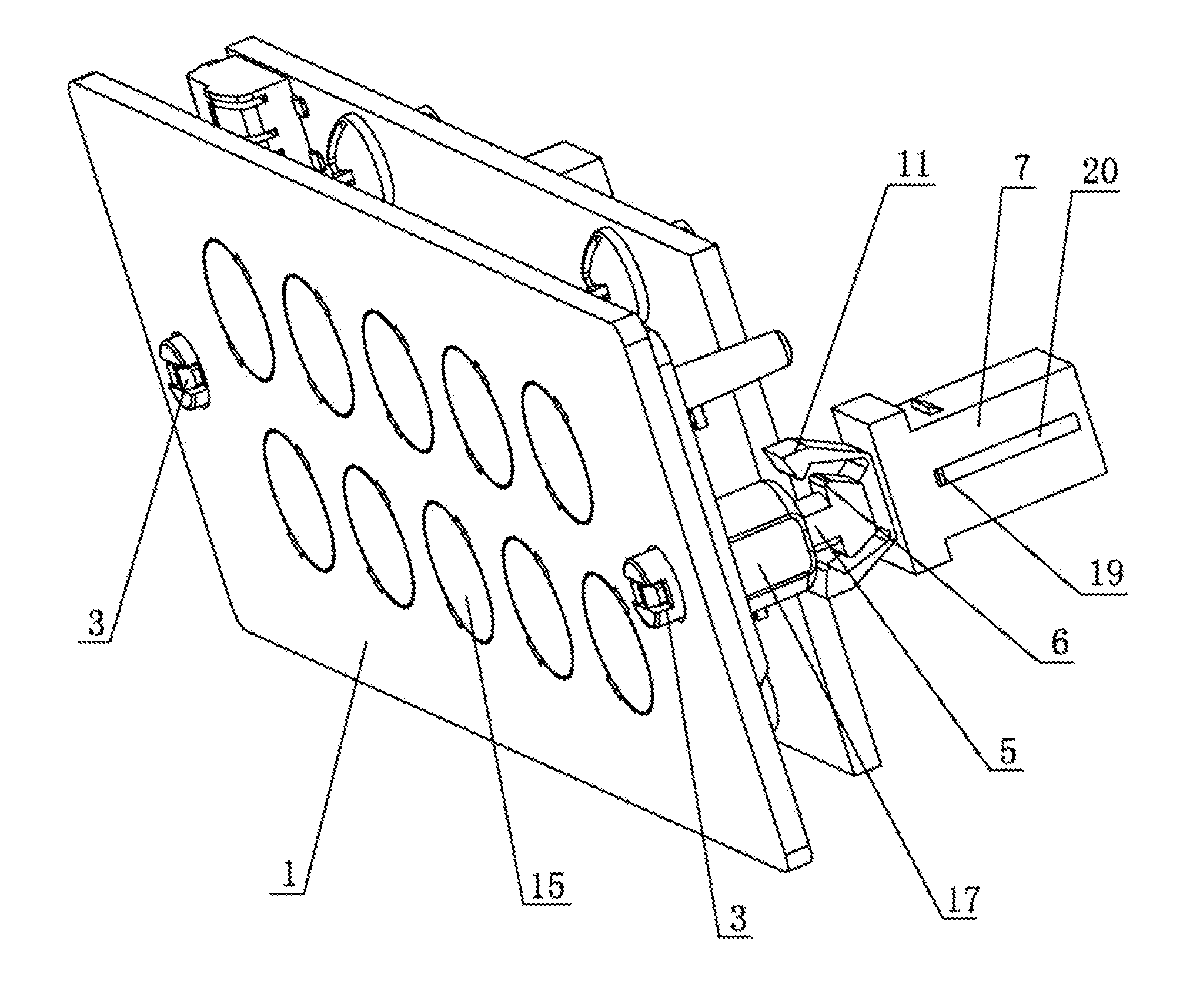 Connecting device for light fixtures