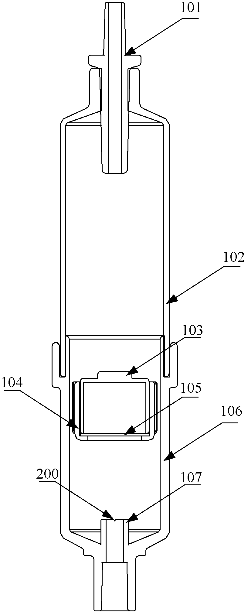 Slow flow device for disposable transfusion set