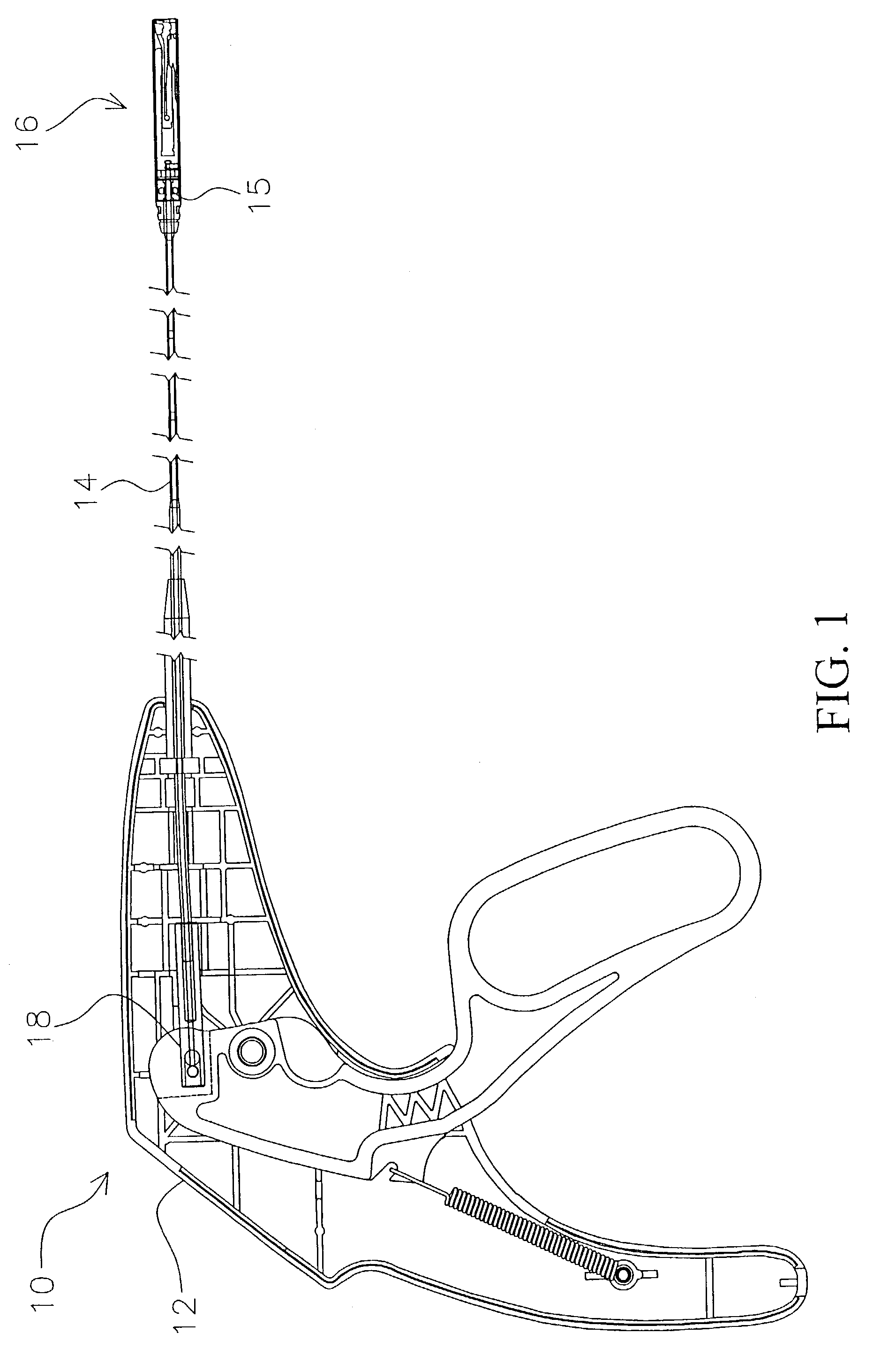 Crimping instrument with motion limiting feature