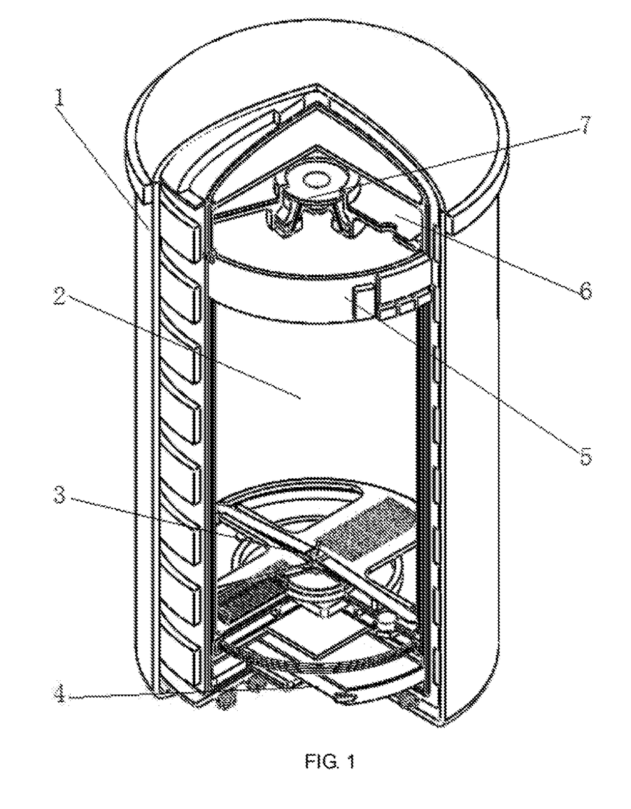 Autonomous Anti-pollution liquid container for isotope analysing of earth science area