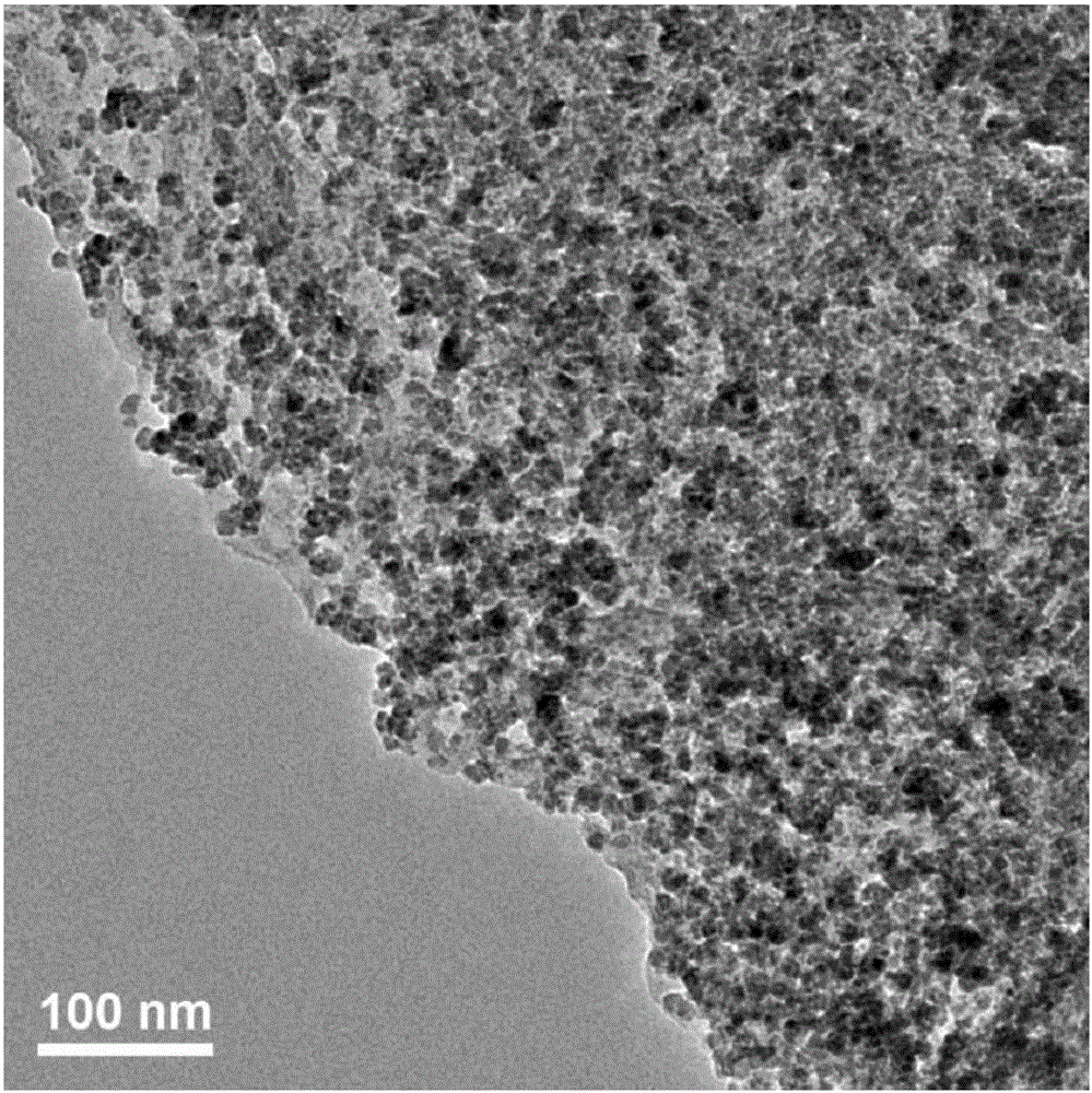 Monolayer molybdenum disulfide-cobalt ferrite nanocomposite material as well as preparation method and application thereof