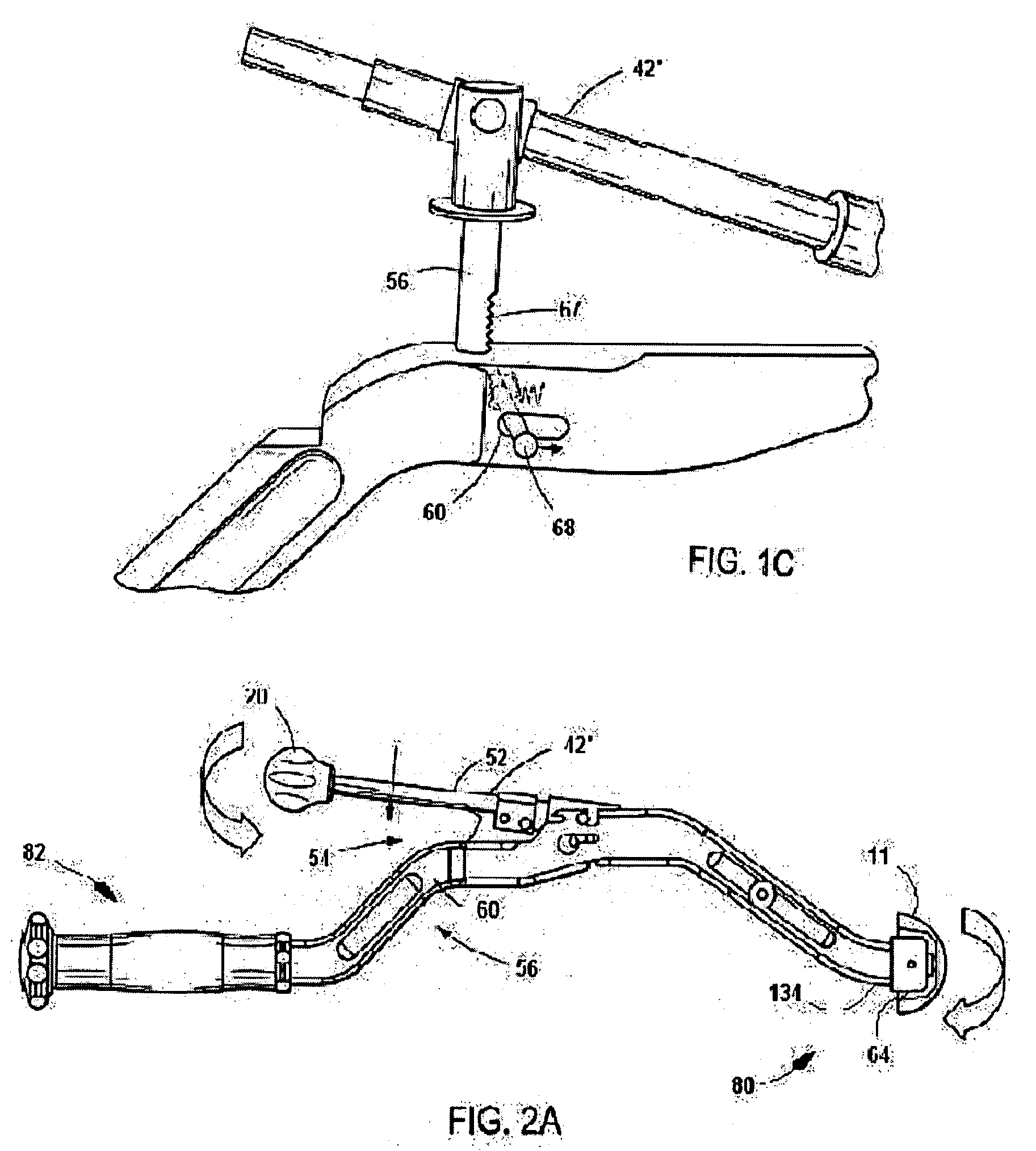 Inserter for minimally invasive joint surgery having interchangeable thread