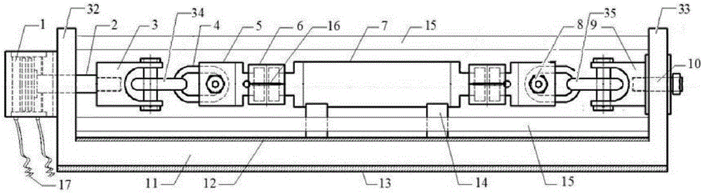 A metal pipe stretching device