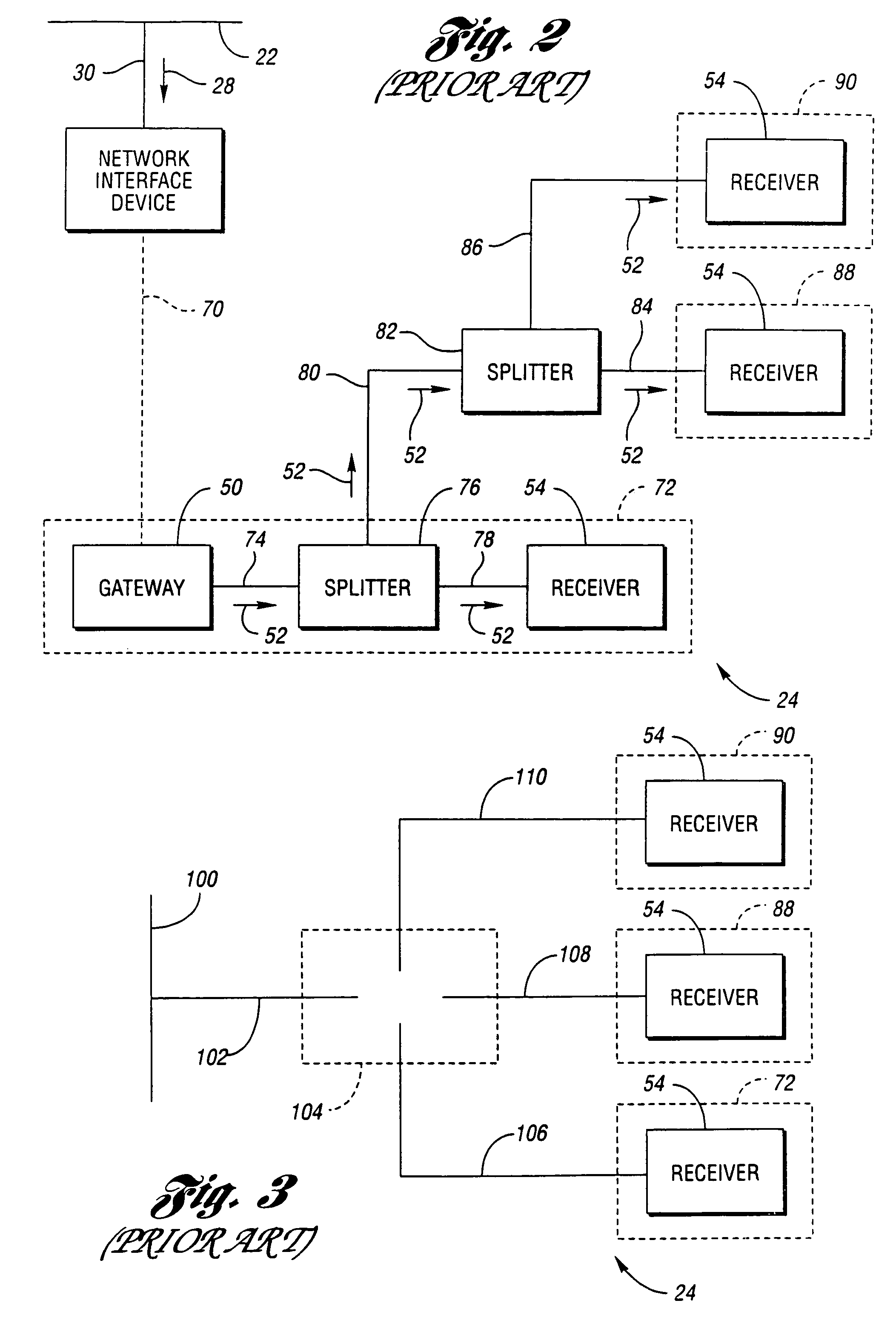 Signal distribution within customer premises