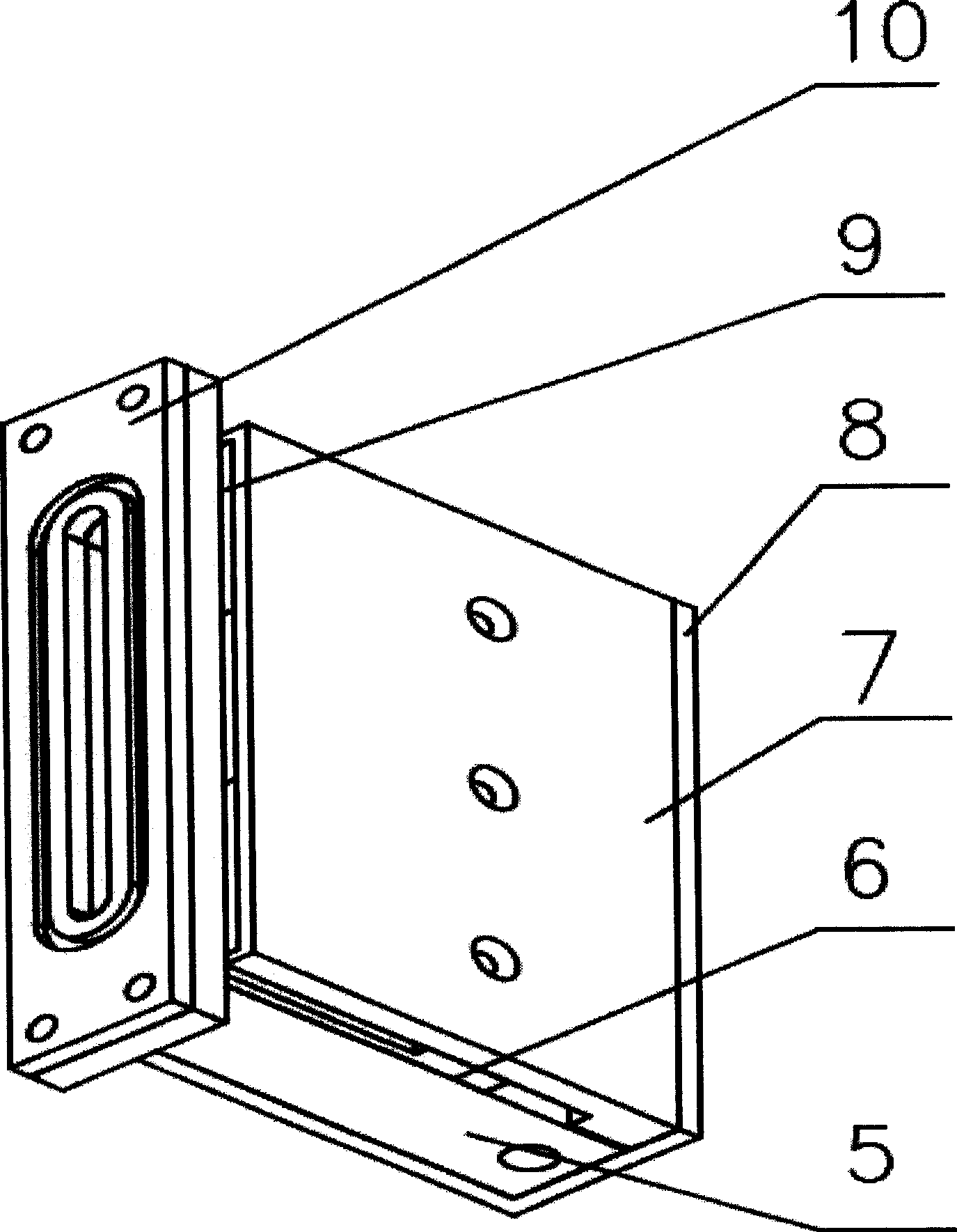 Faraday apparatus for angle measurement of parallel beam