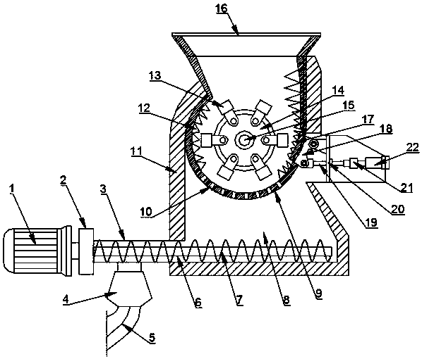 Crusher capable of conveniently adjusting crushing size