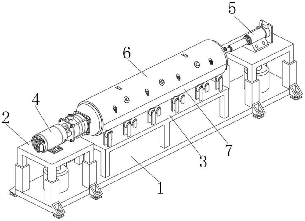 Tapered cement pole shaping and manufacturing equipment