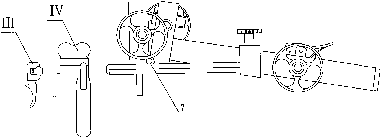 Multifunctional supporting device special for curing throat diseases of human body