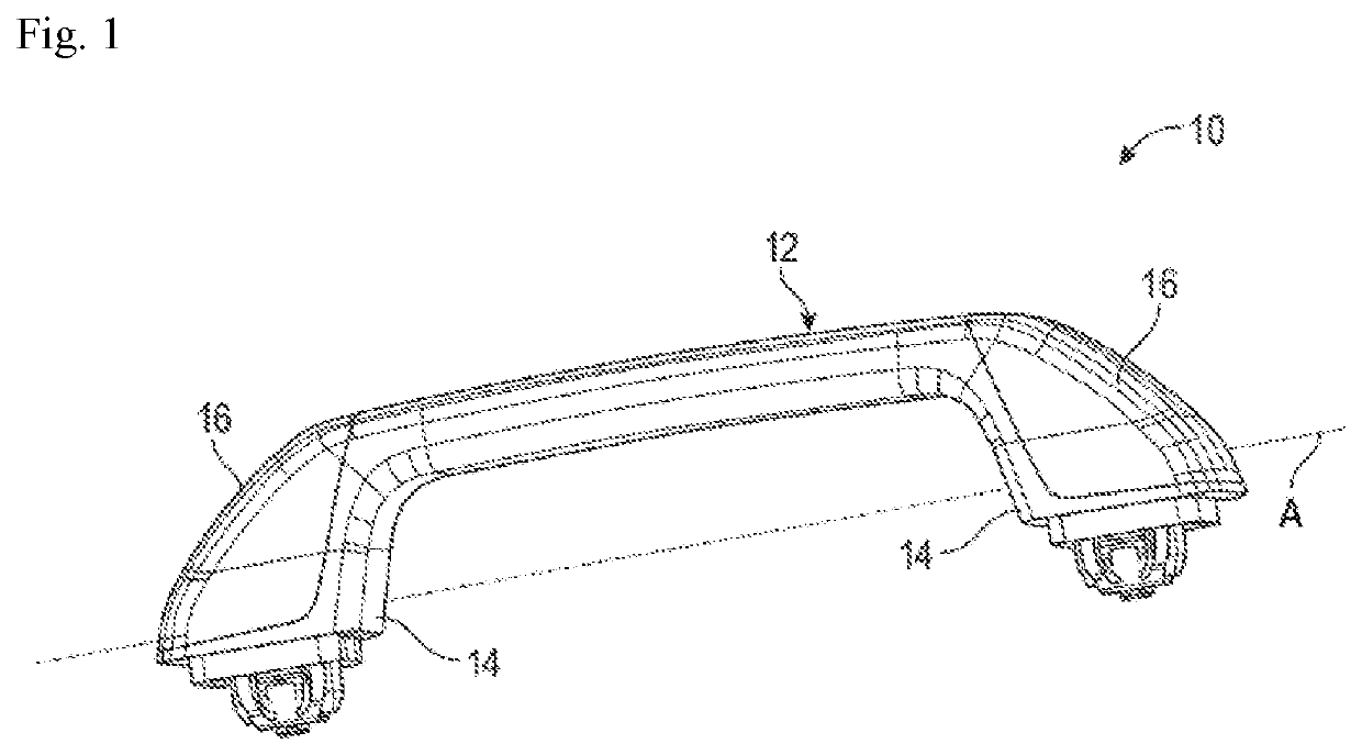 Assist handle for a vehicle passenger compartment