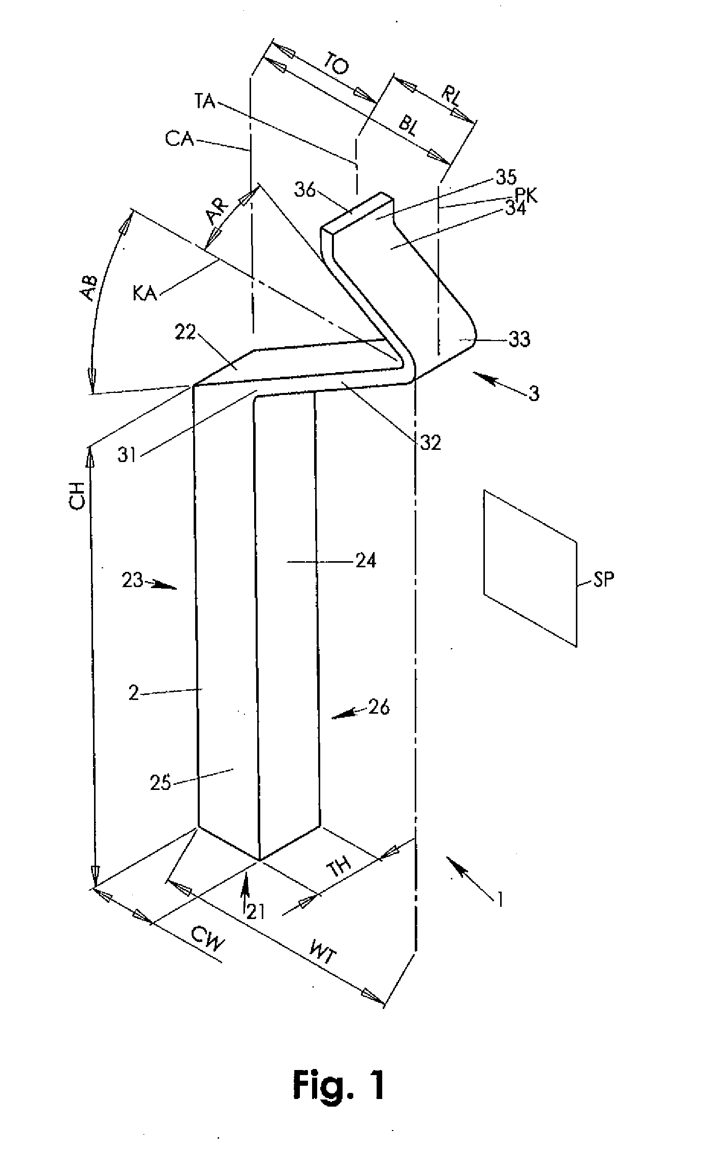 Knee Probe Having Reduced Thickness Section for Control of Scrub Motion