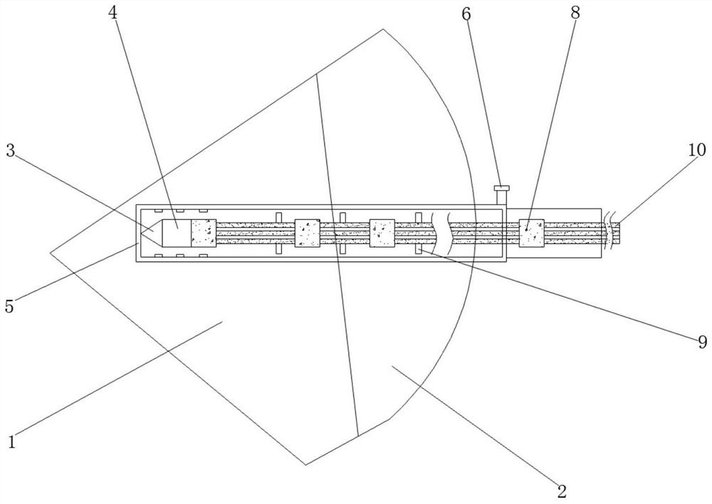 Basalt fiber pre-stressed anchor cable part and anchoring system thereof