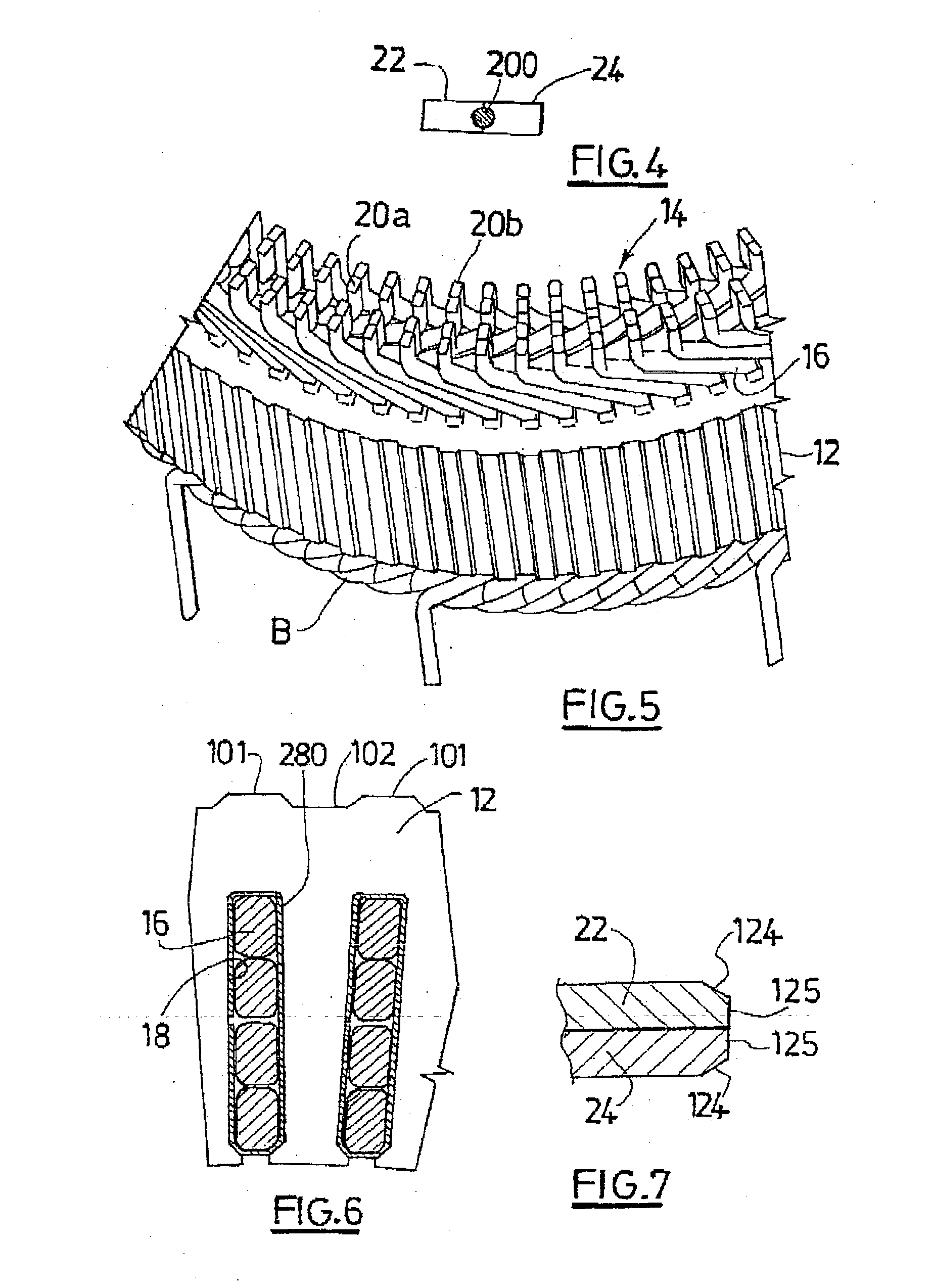 Method for assembling conductive segments of a rotor winding or stator winding in a rotary electric machine