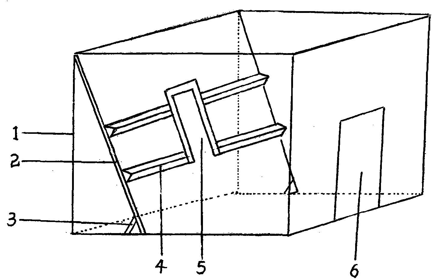 Three-dimensional planting greenhouse shed frame