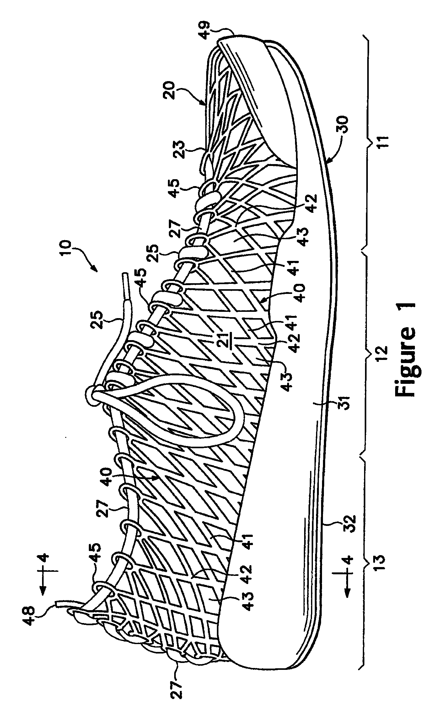 Article of footwear having an upper with a matrix layer