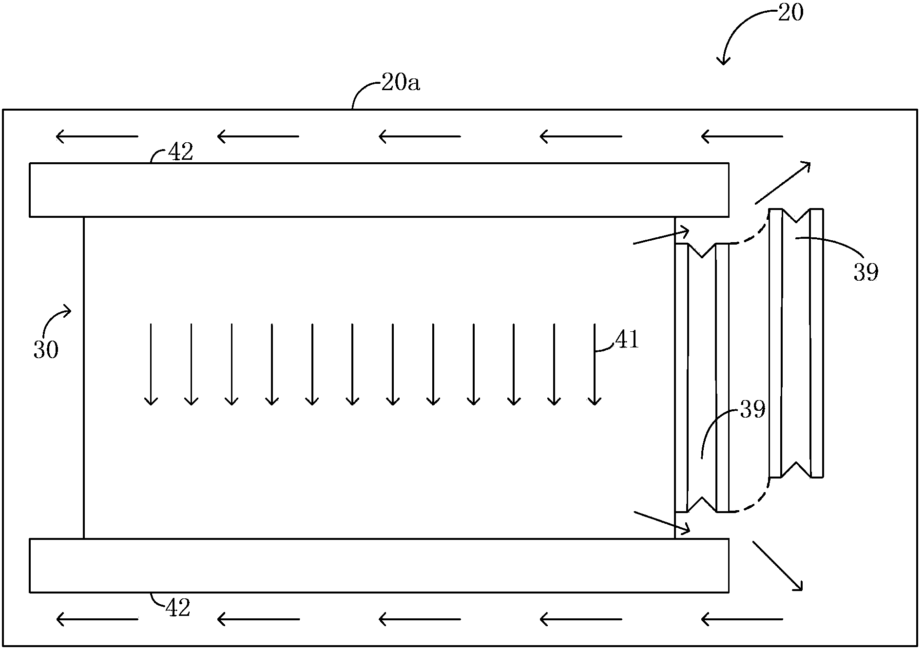 Cooling method for treating system