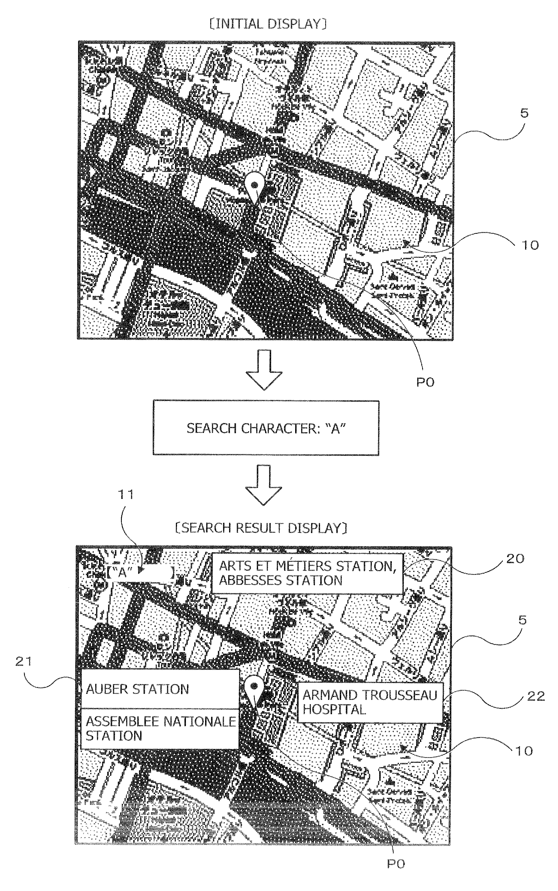 Map display control apparatus, map display control method and computer readable medium