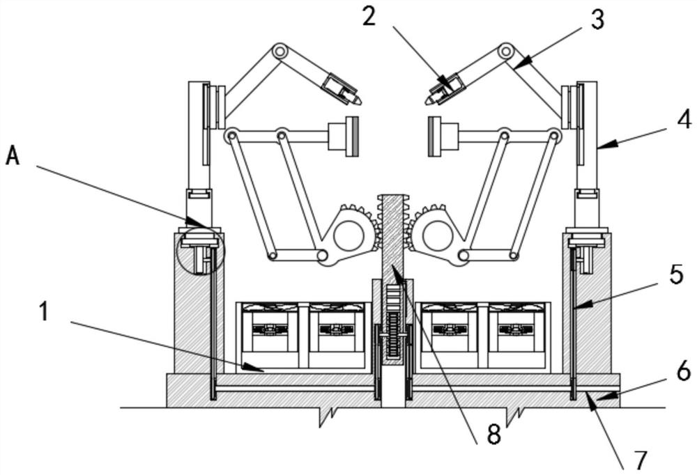 Multifunctional environment-friendly welding mechanism capable of treating welding fumes