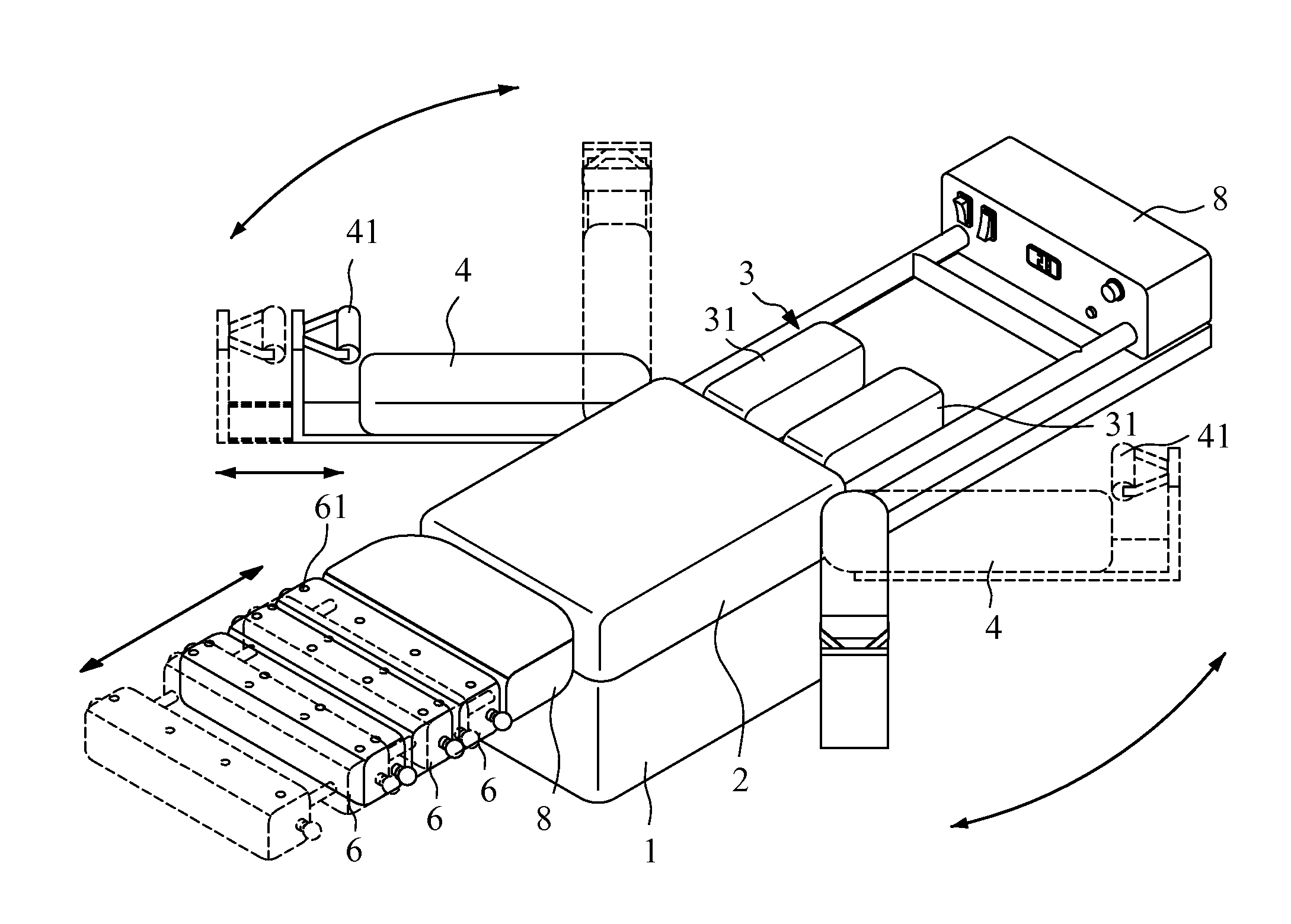 Passive exercise bed