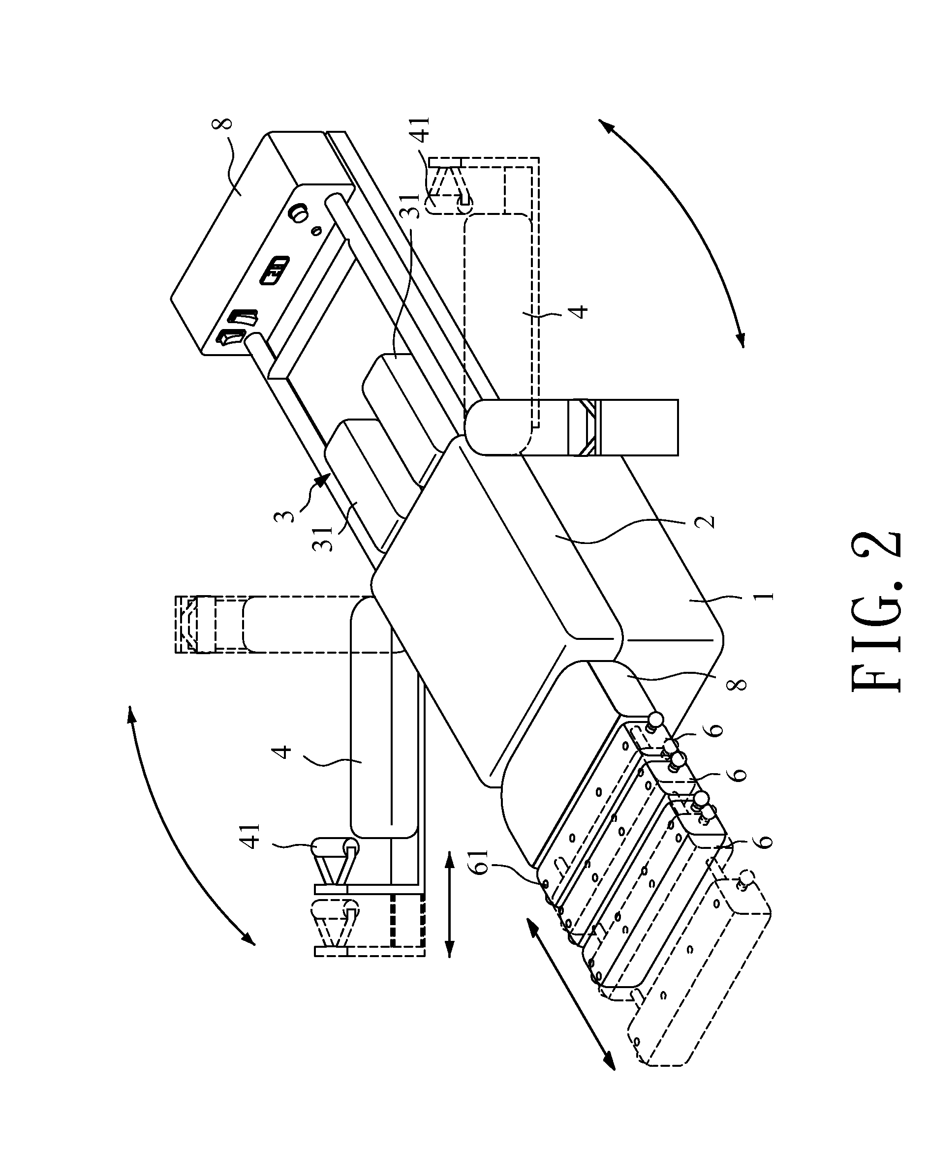 Passive exercise bed