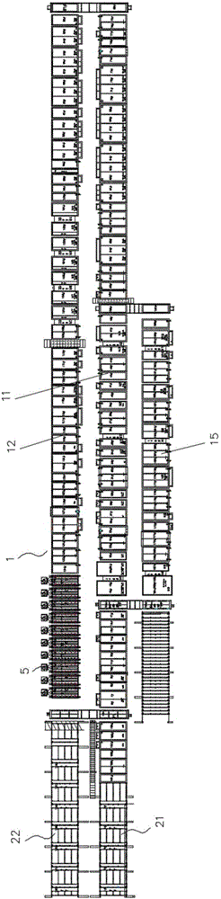 Fully-automatic high rail type ABS automobile part production line