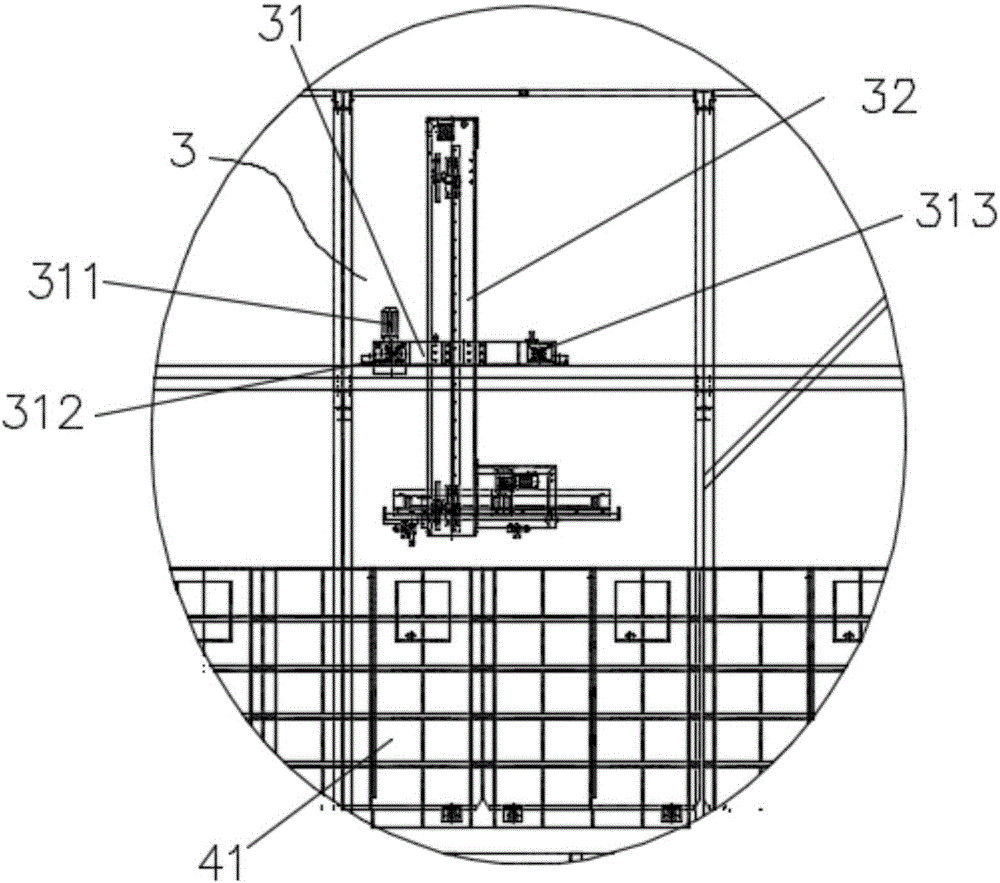 Fully-automatic high rail type ABS automobile part production line