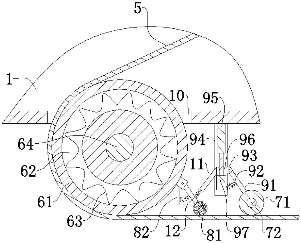 Road marking piece pasting device