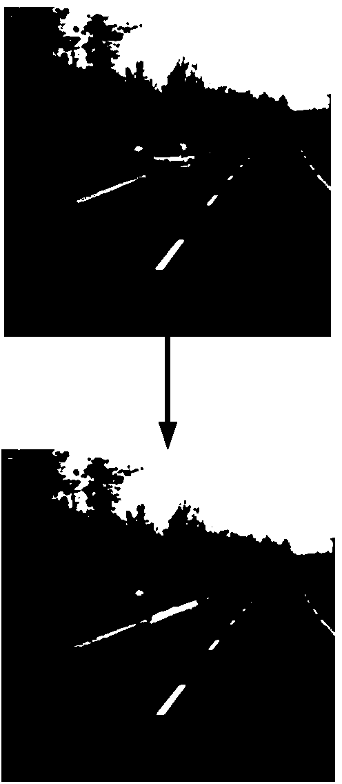 Background repairing method of road scene video image sequence