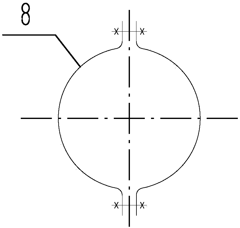 Simple and convenient disassembling and assembling device of horizontal flange connecting device