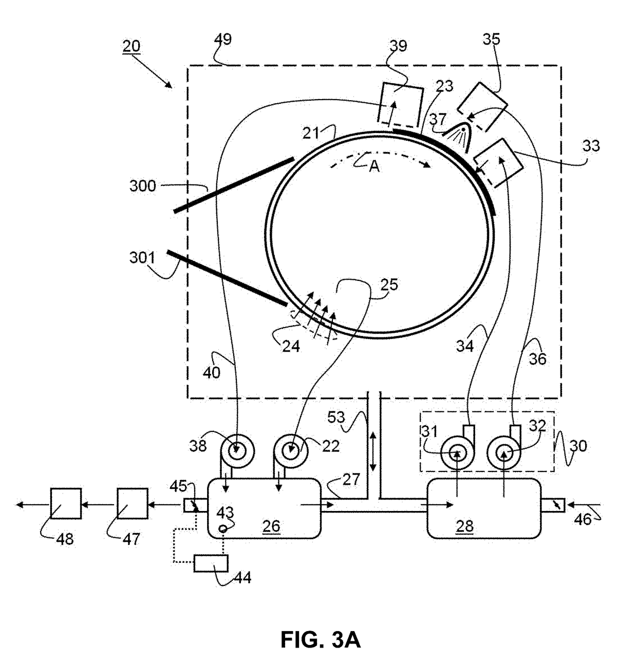 Recording substrate treatment apparatus, printing system and method of drying