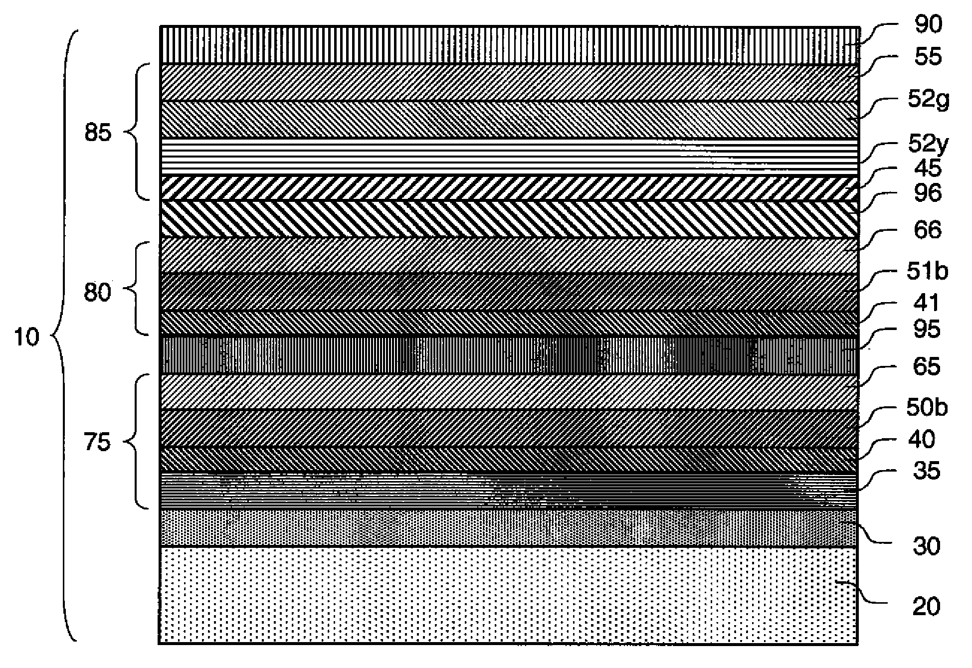 High-color-temperature tandem white OLED