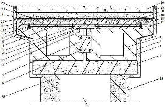 A long-span steel box girder stiffness coordinated composite deck pavement structure and its construction method