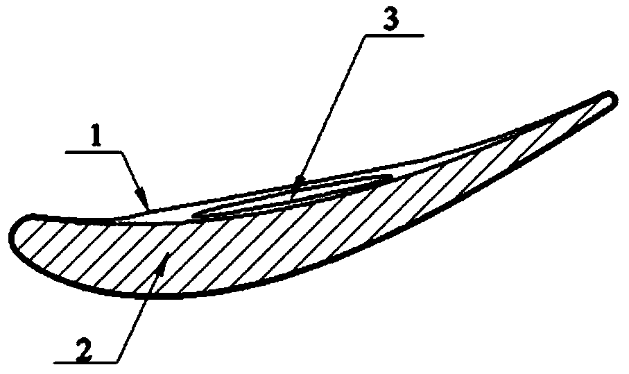 A kind of wax pattern structure and its manufacturing method to prevent the thickening of the precision casting blade basin