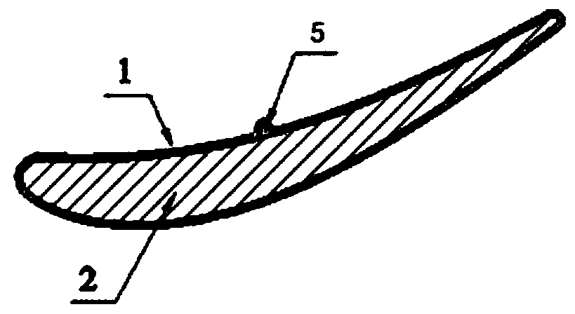 A kind of wax pattern structure and its manufacturing method to prevent the thickening of the precision casting blade basin