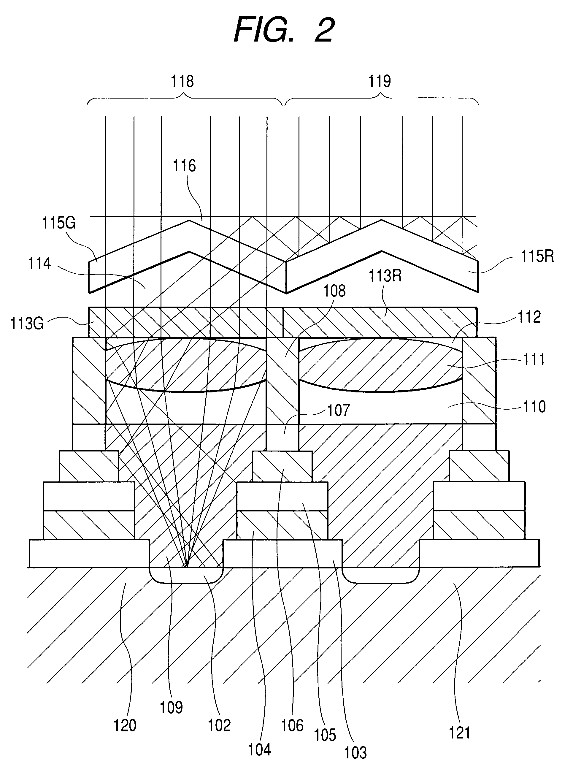 Image pickup apparatus containing light adjustment portion with reflection of a portion of light onto adjacent pixels