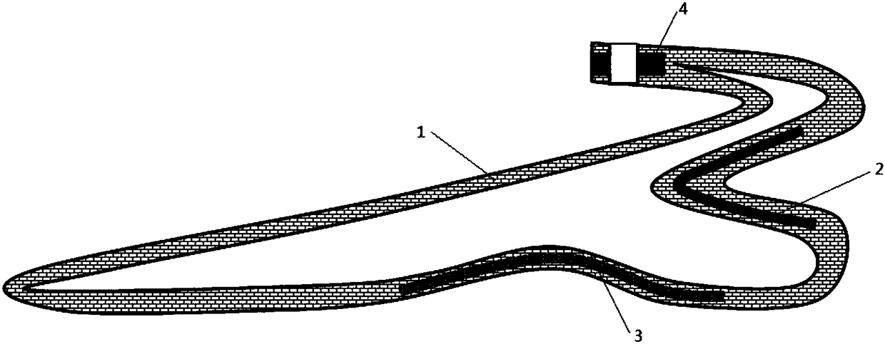 A three-dimensional braided composite material prosthesis and its preparation method