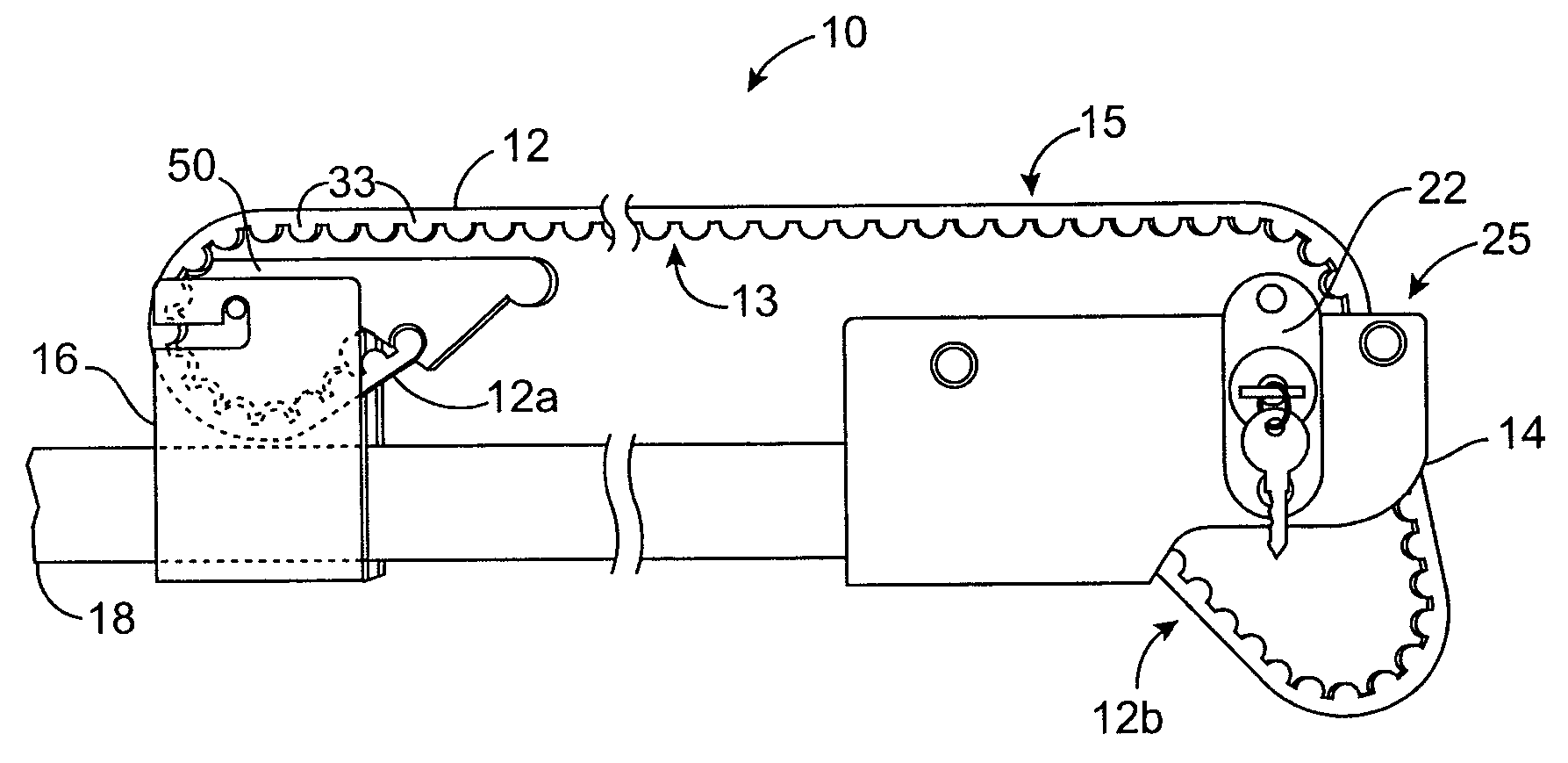 Ratcheting strap-down system