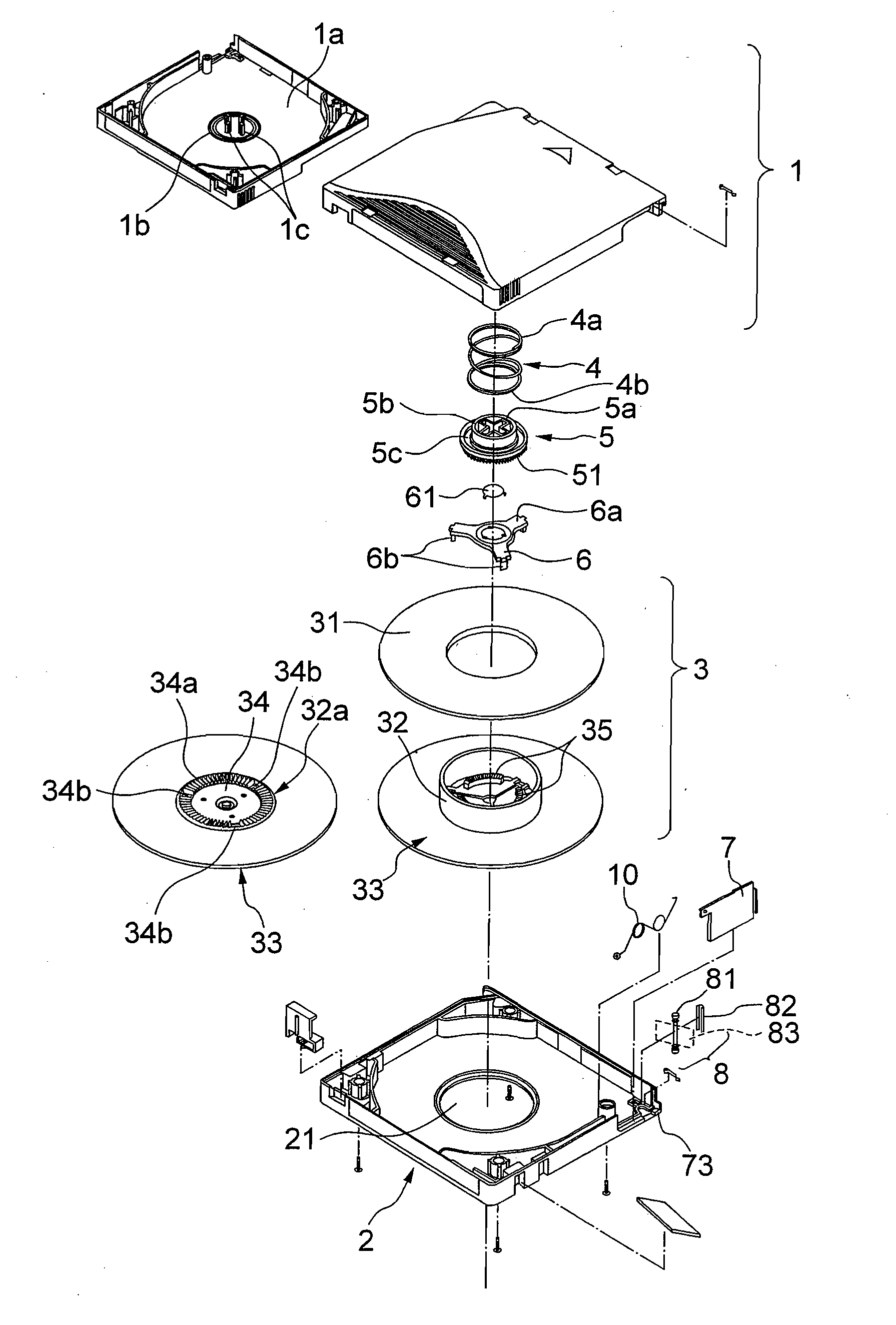 Molding mold, molding method and tape cartridge