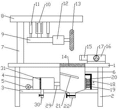 Polishing device for automobile parts