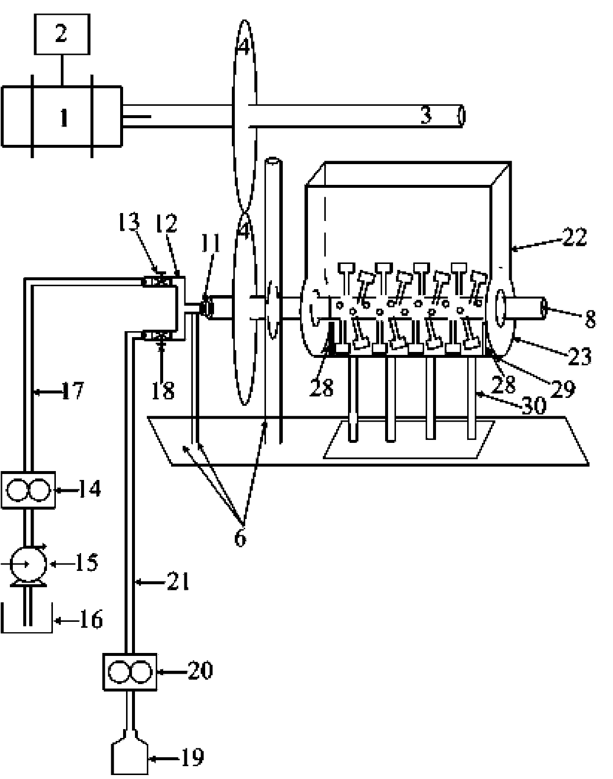 Simulation test apparatus for persulfate hot-steam activated advanced oxidation ex-situ restoration of contaminated soil and simulation test method thereof