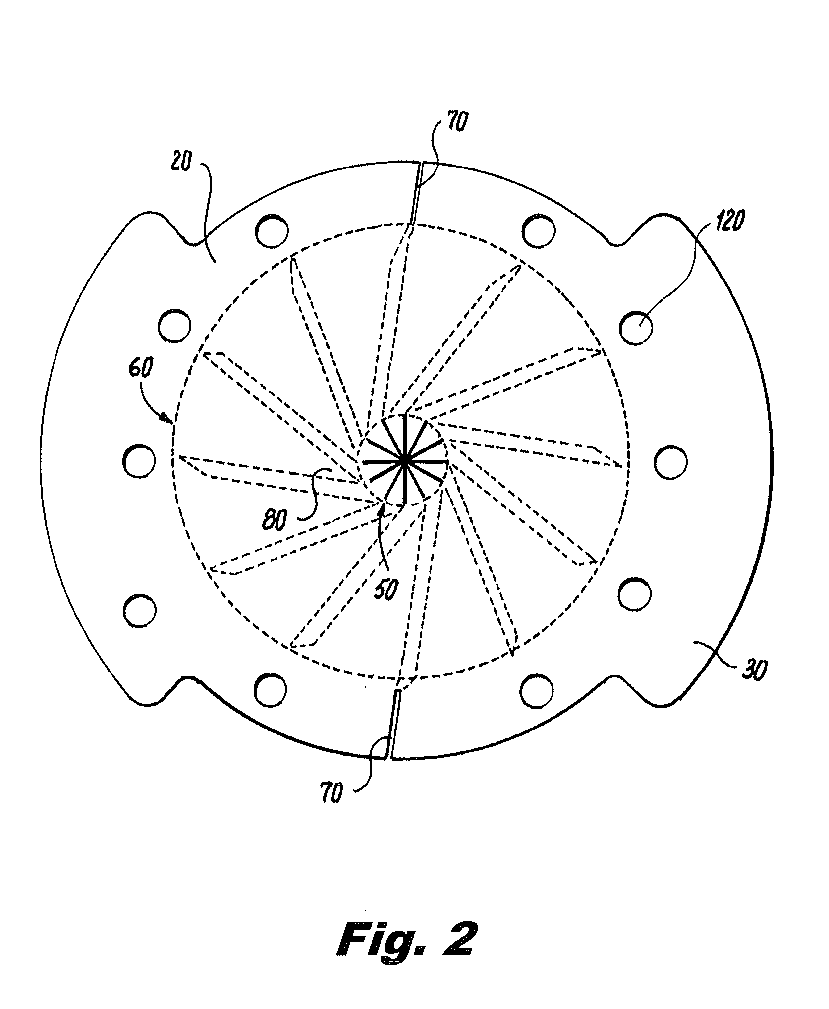 Large french size hemostatic valve configuration