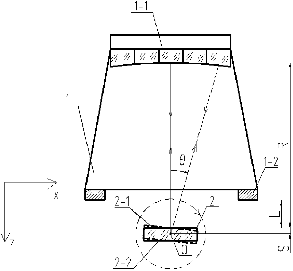 Angle measurement precision detecting device of aspect angle monitor for satellite